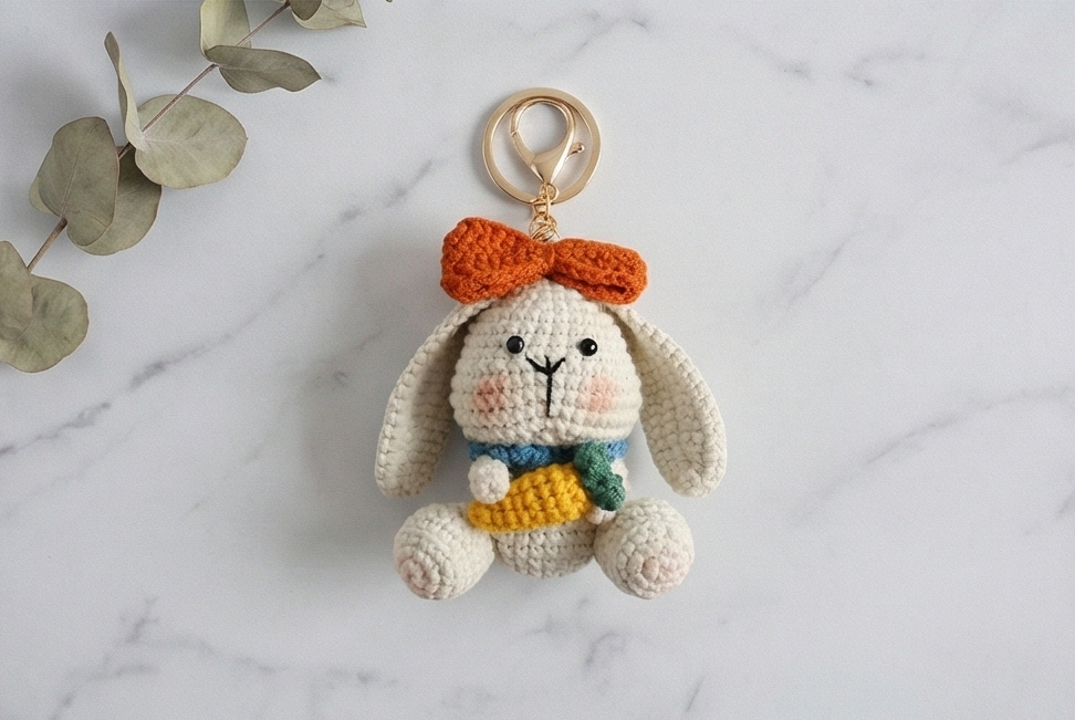 Crochet Bunny Keyring