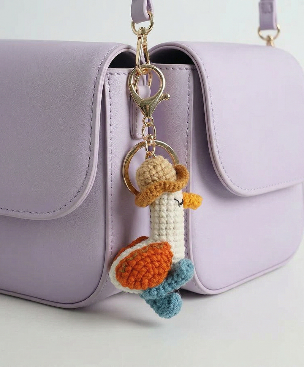 Crochet Duck Keyring