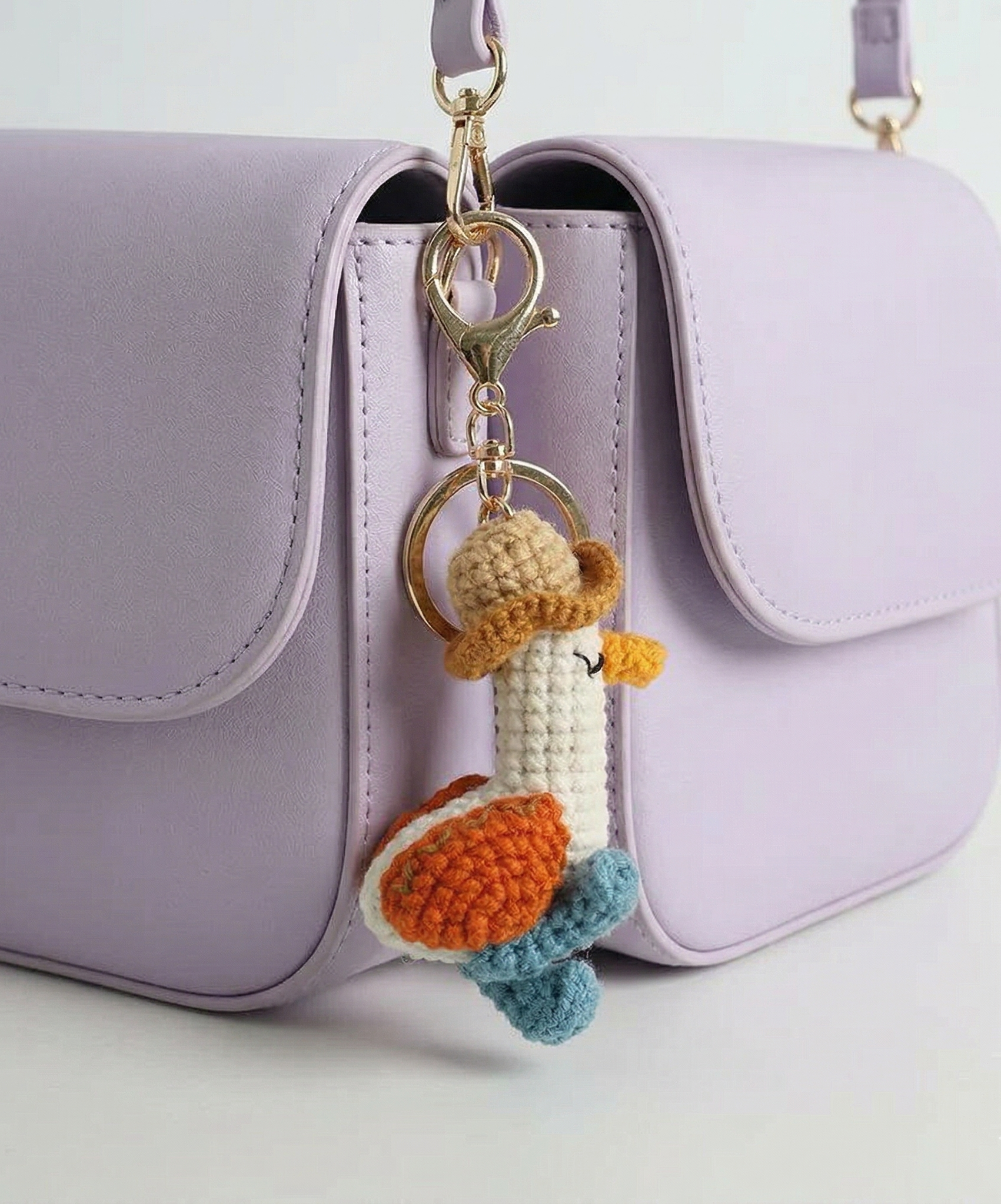 Crochet Duck Keyring