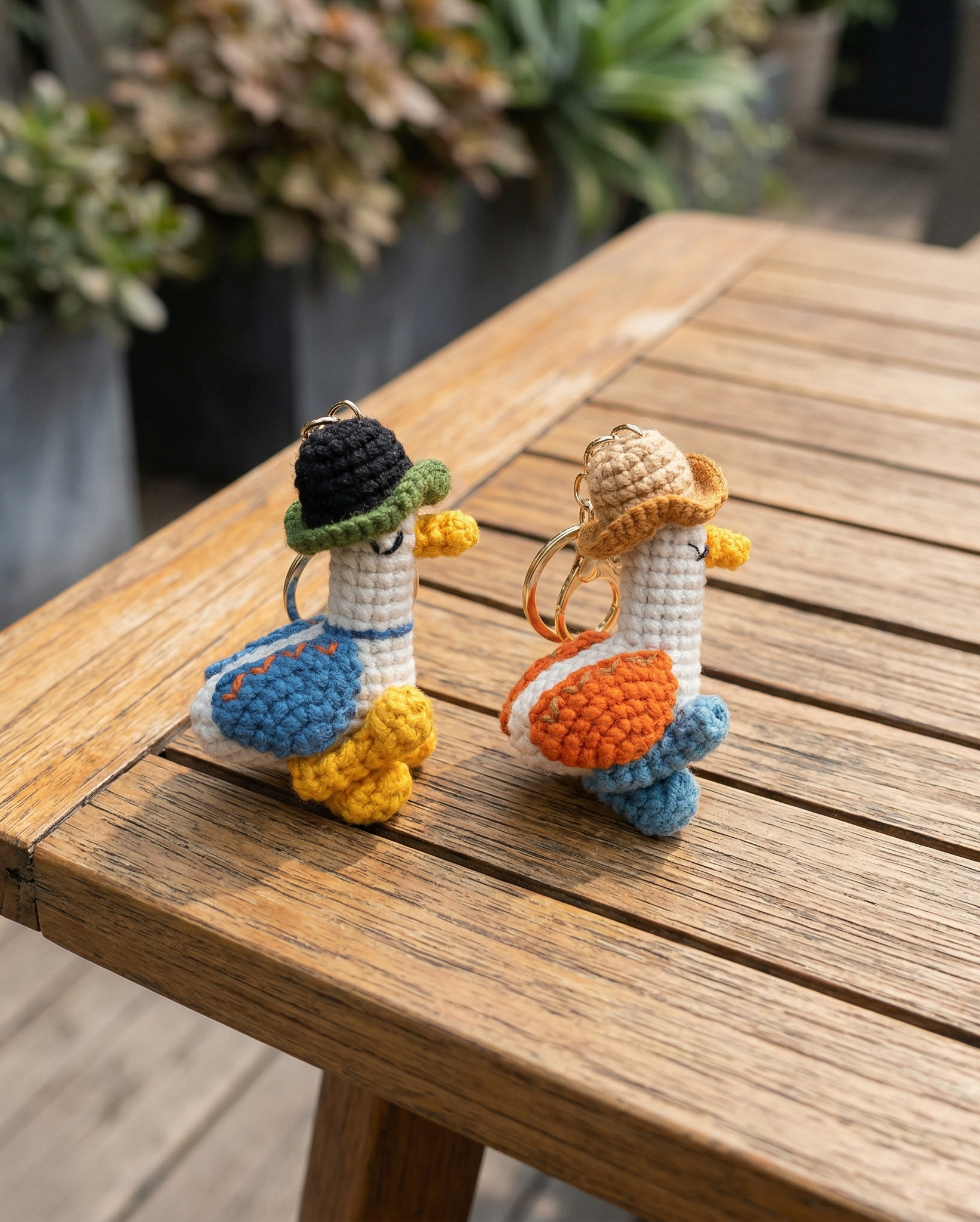 Crochet Duck Keyring