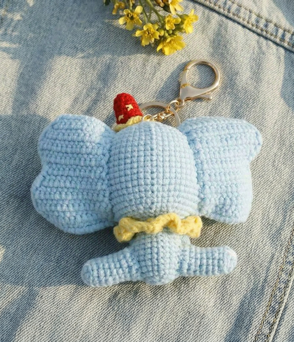 Crochet Elephant Keyring
