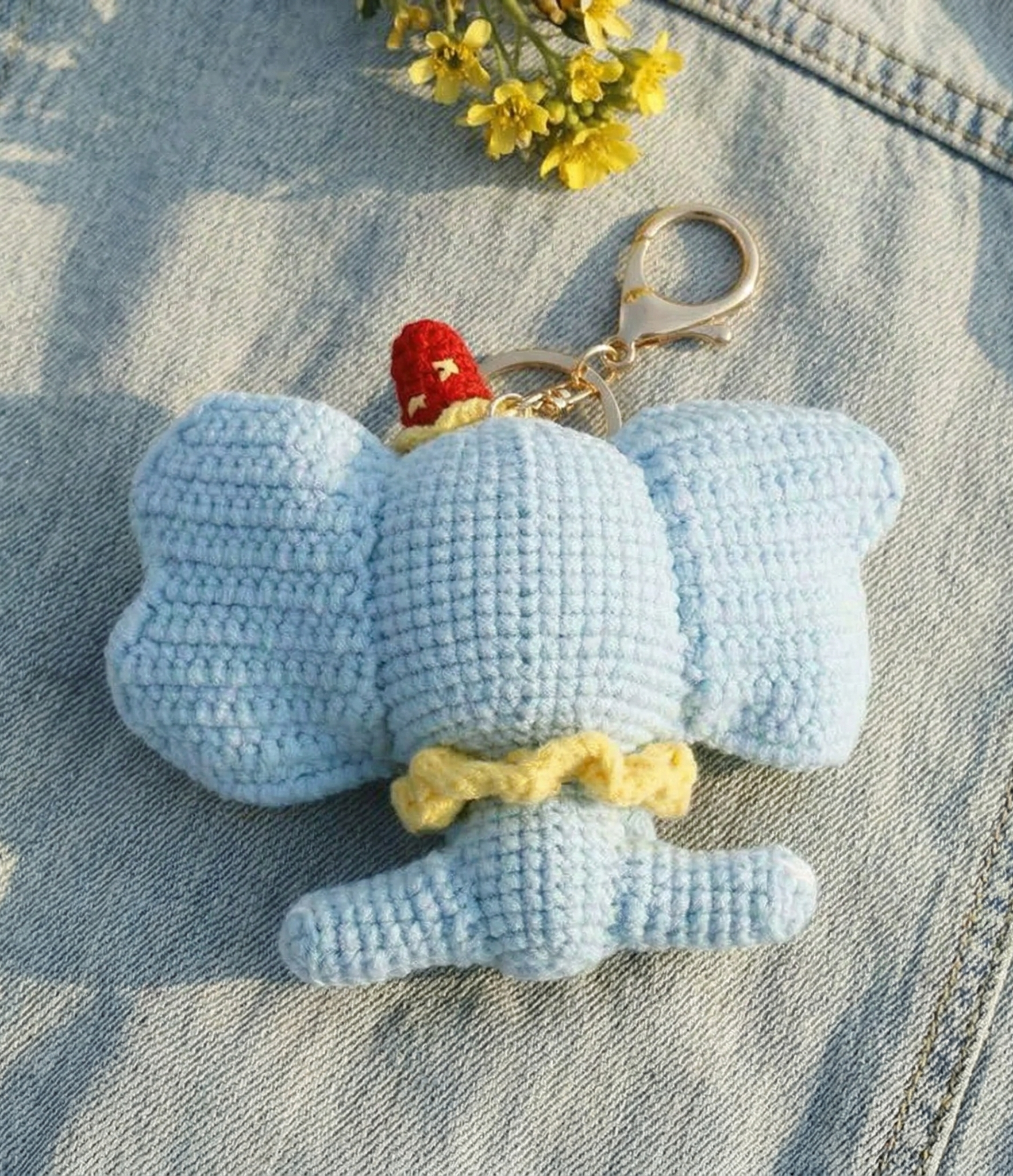 Crochet Elephant Keyring