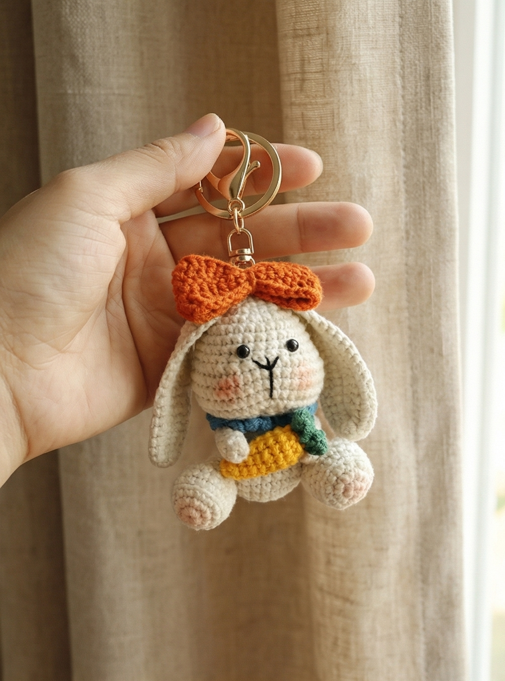 Crochet Bunny Keyring