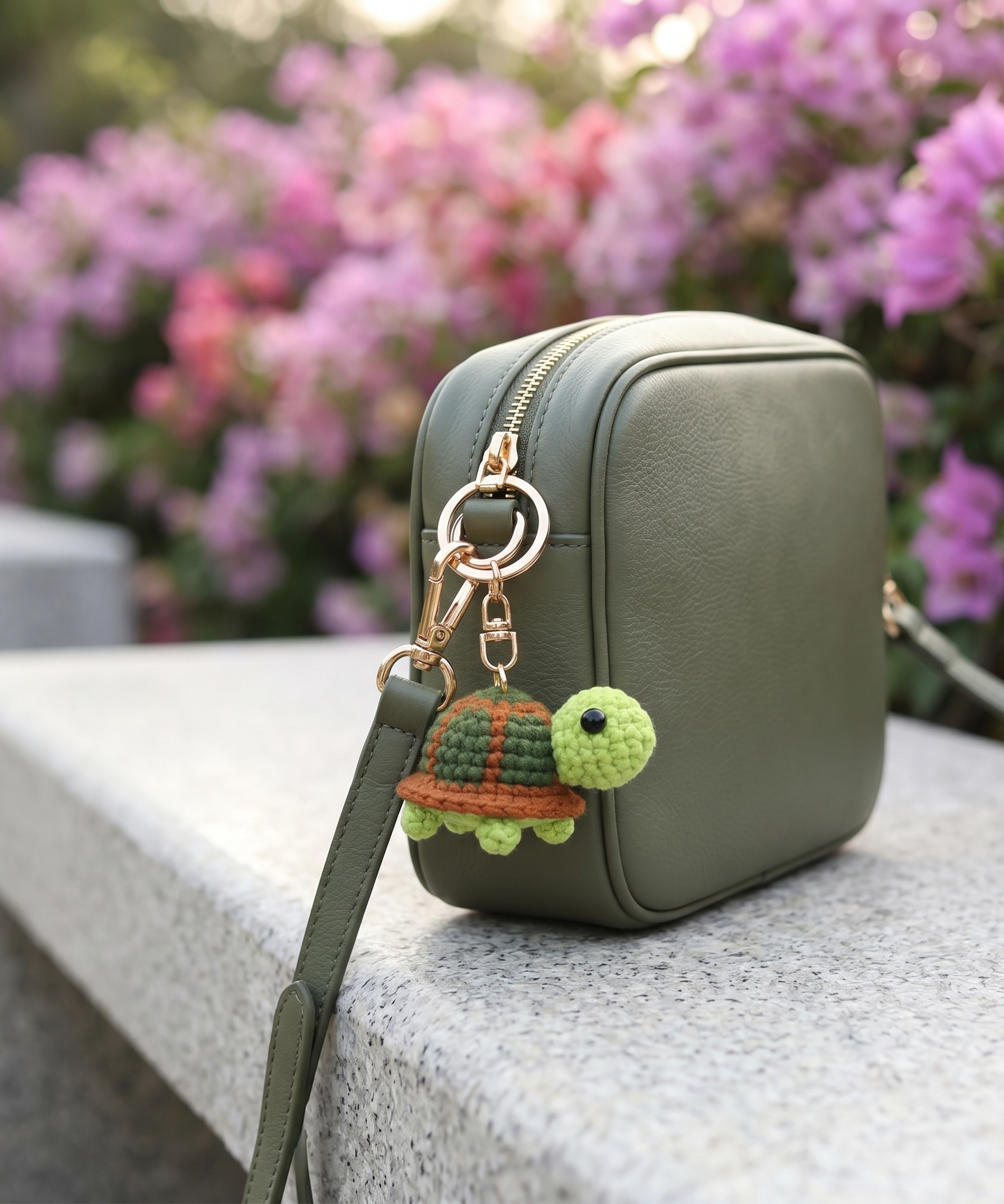Crochet Turtle Keyring