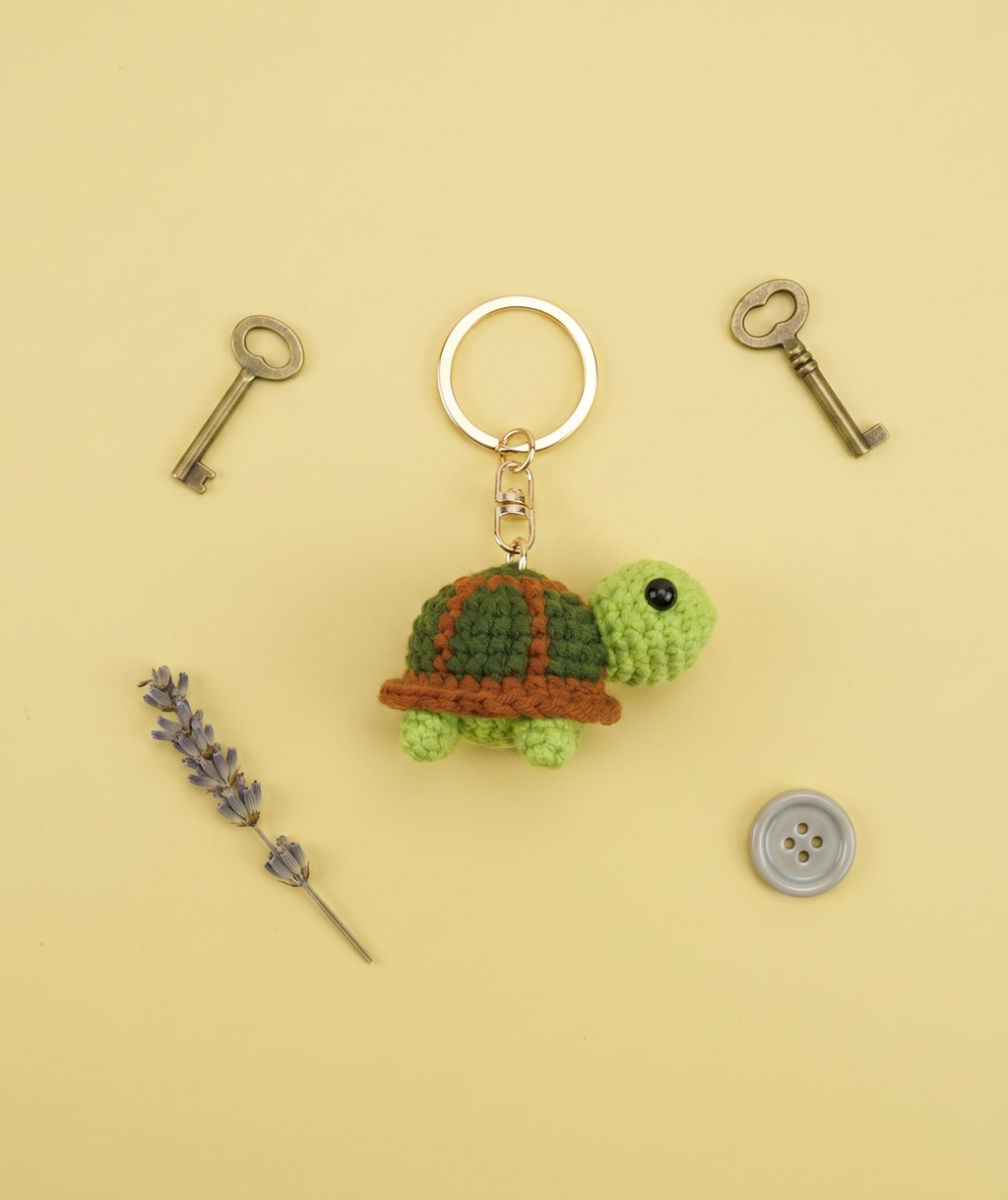 Crochet Turtle Keyring