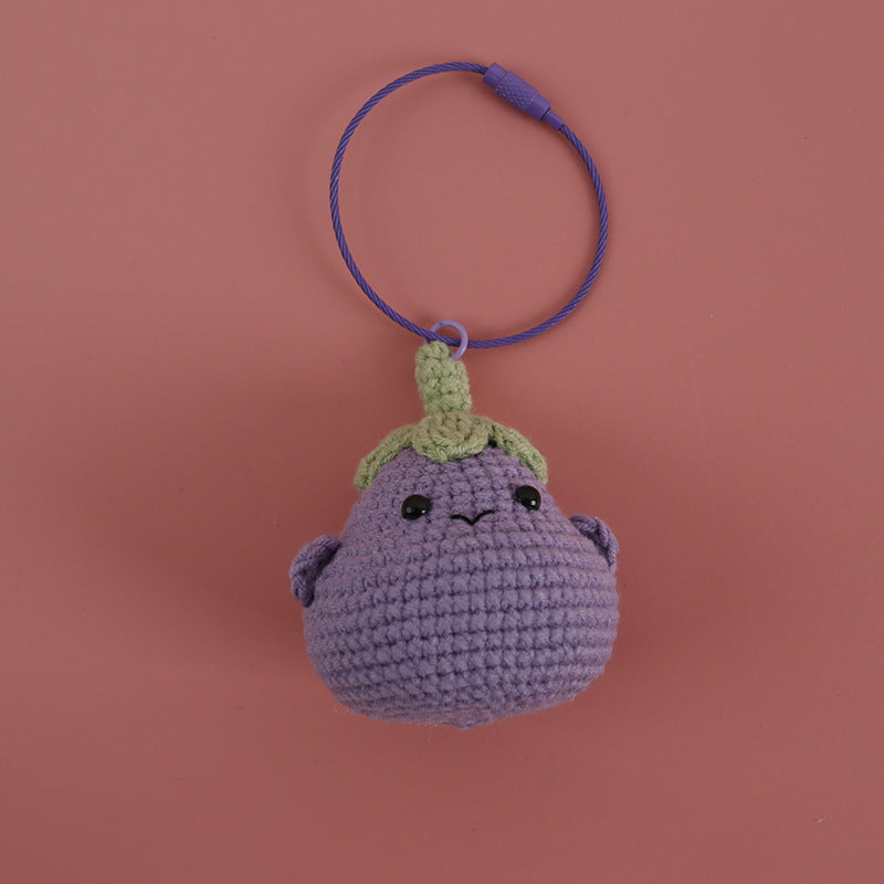 Crochet Veggie Keyring