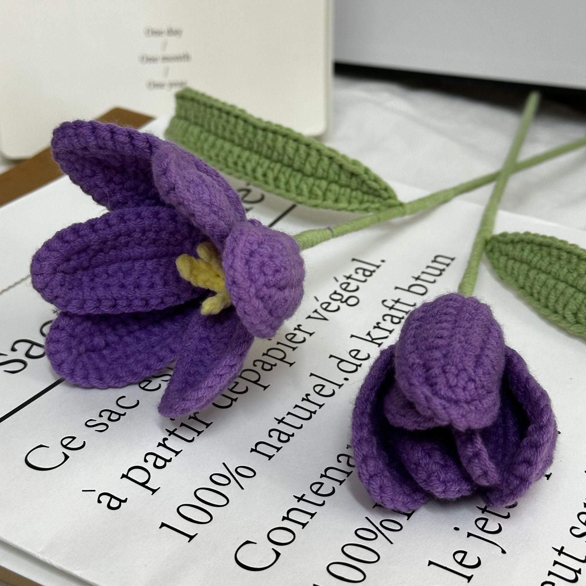 Crochet Tulip Stem