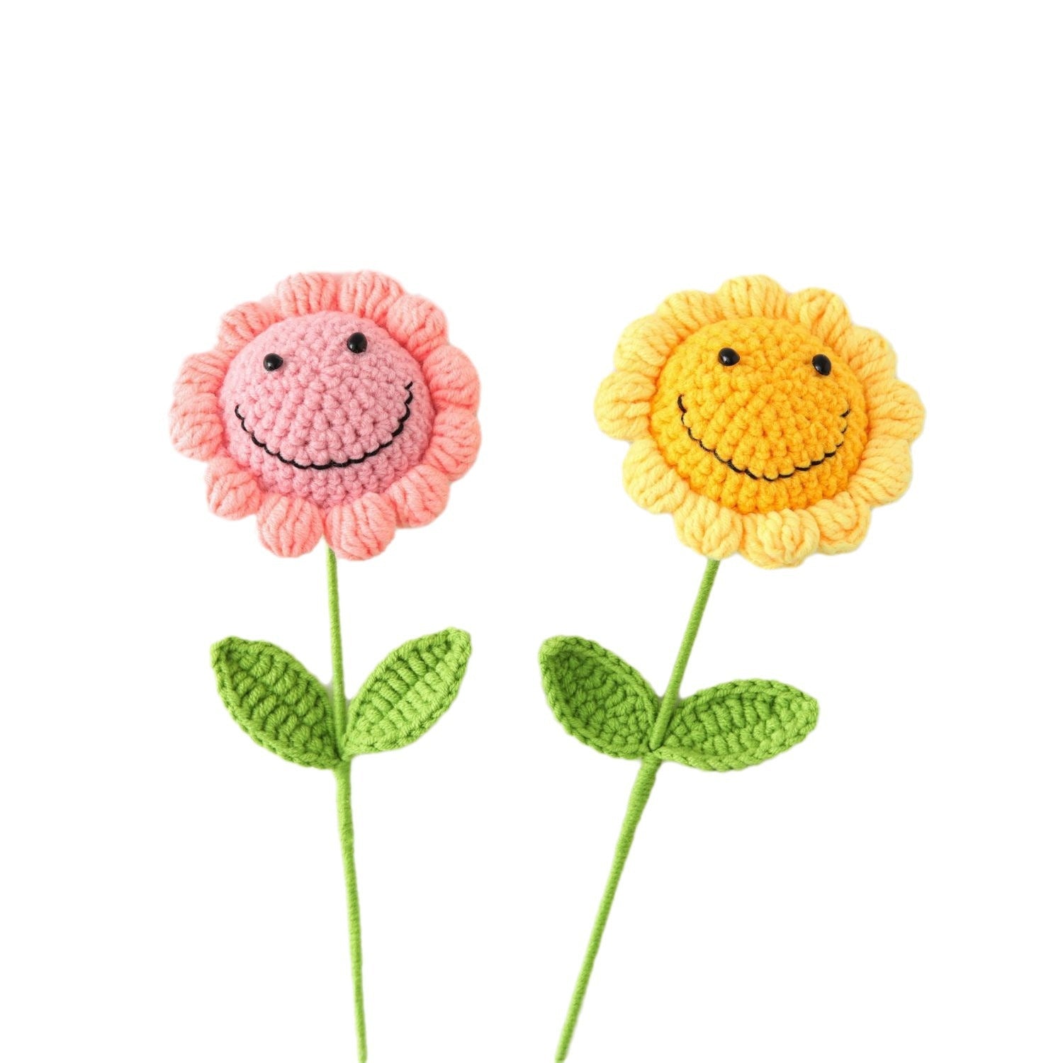 Crochet Smiley Sunflower Stem