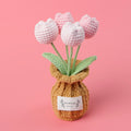 Crochet Tulip Flower Plant Pot (Medium)