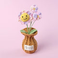 Crochet Smiley Flower Pot (Medium)