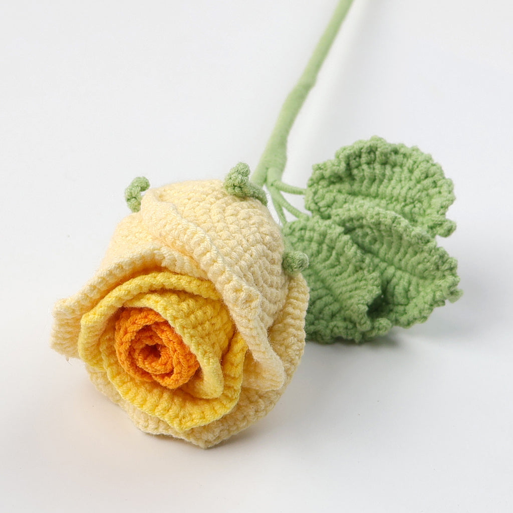 Crochet Wine Glass Rose