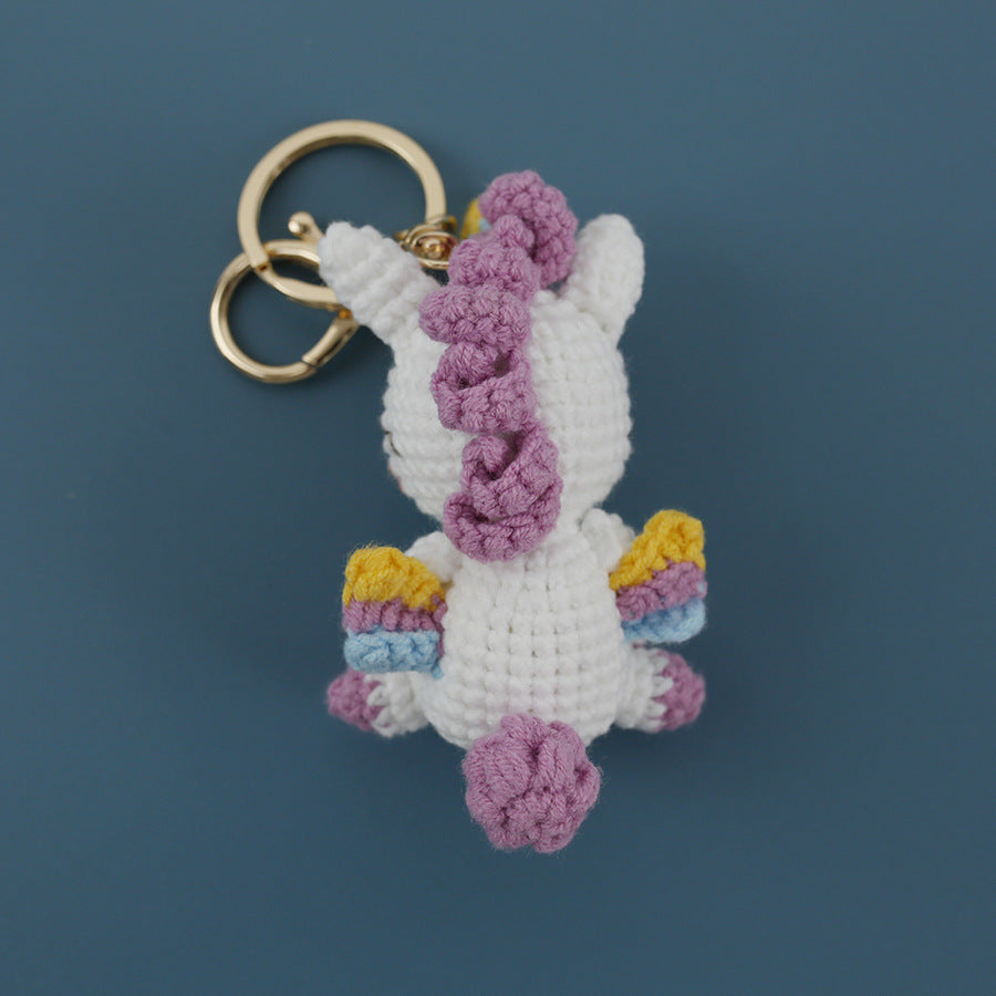 Crochet Unicorn Keyring