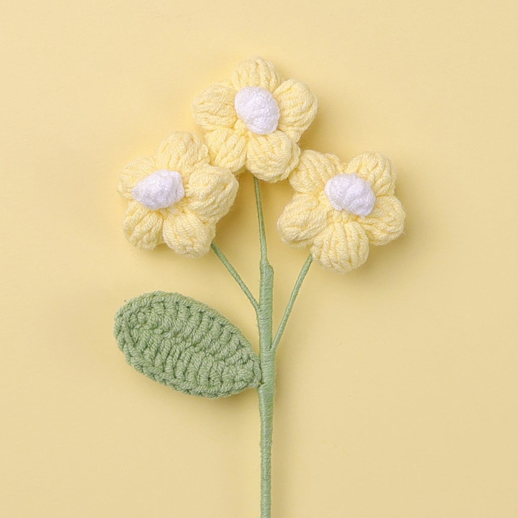Crochet Puff Flower Stem