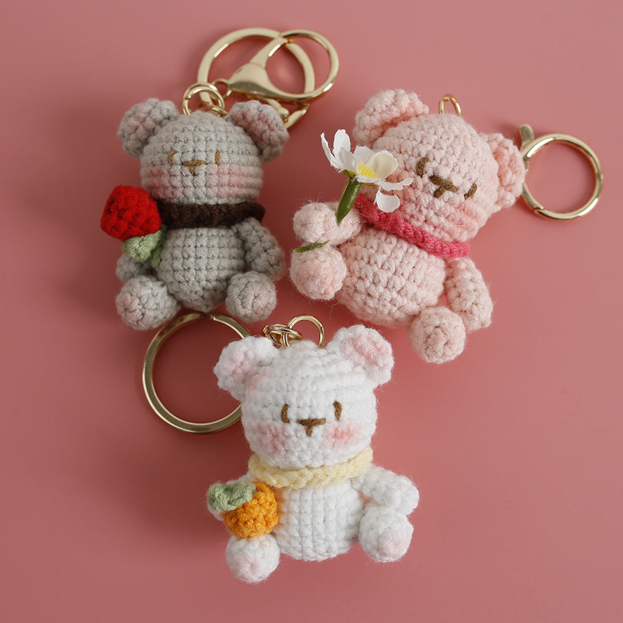 Crochet Bear Keyring