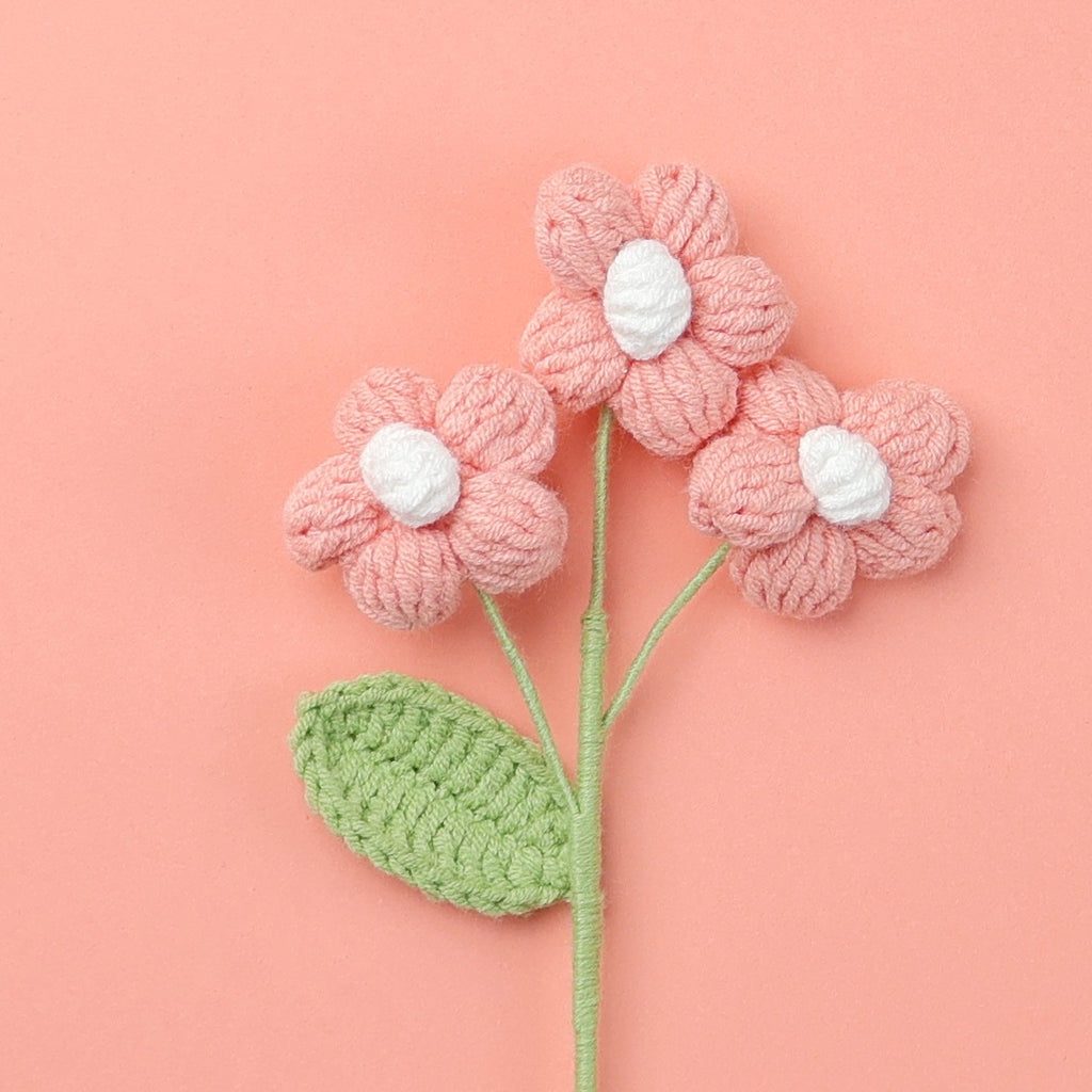 Crochet Puff Flower Stem