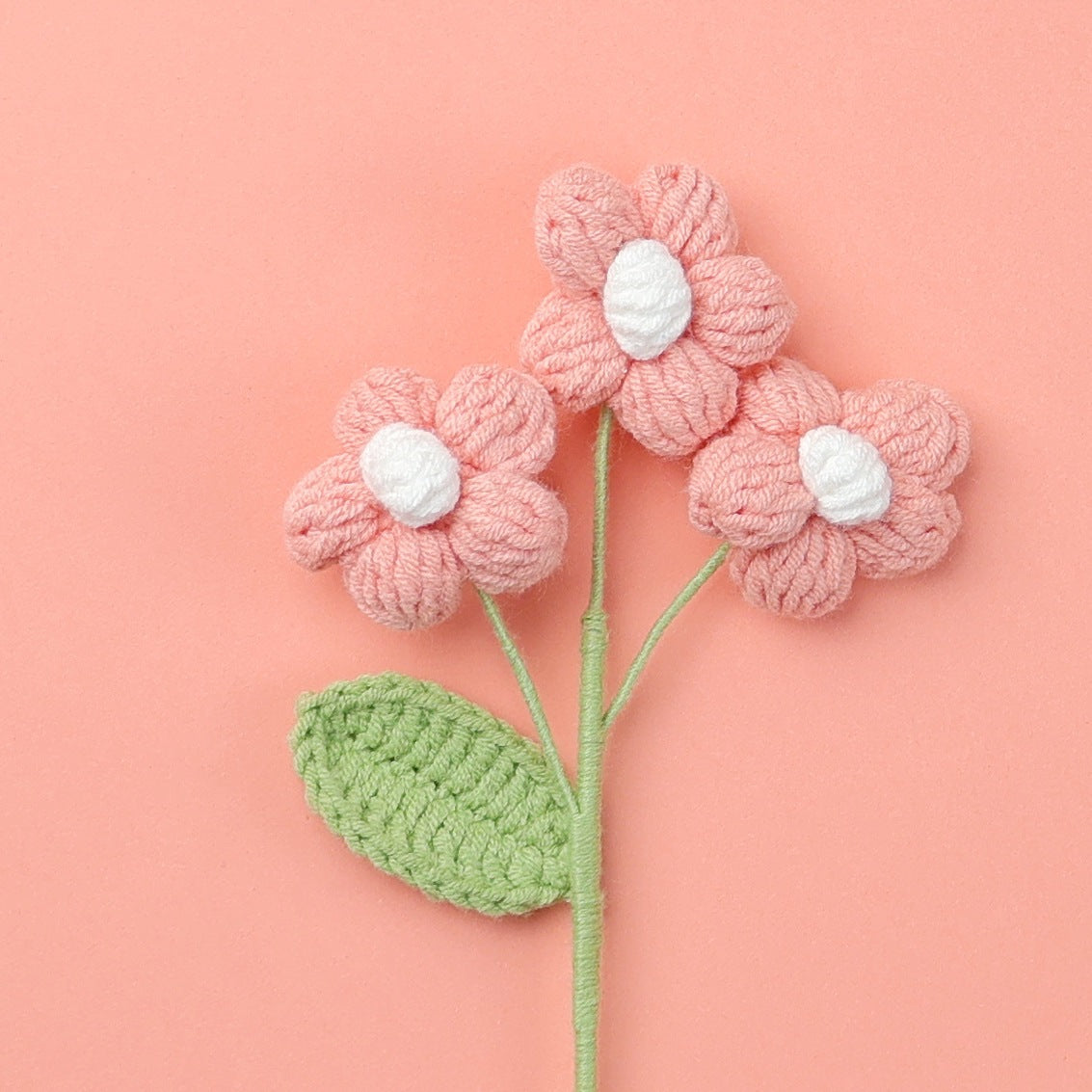 Crochet Puff Flower Stem