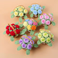 Crochet Flower Basket (Large)