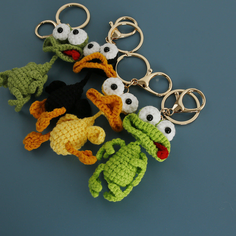 Crochet Derpy Duck Keyring