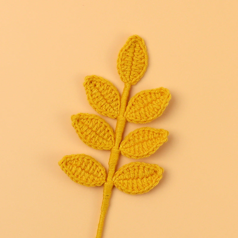 Crochet Leaf Stem