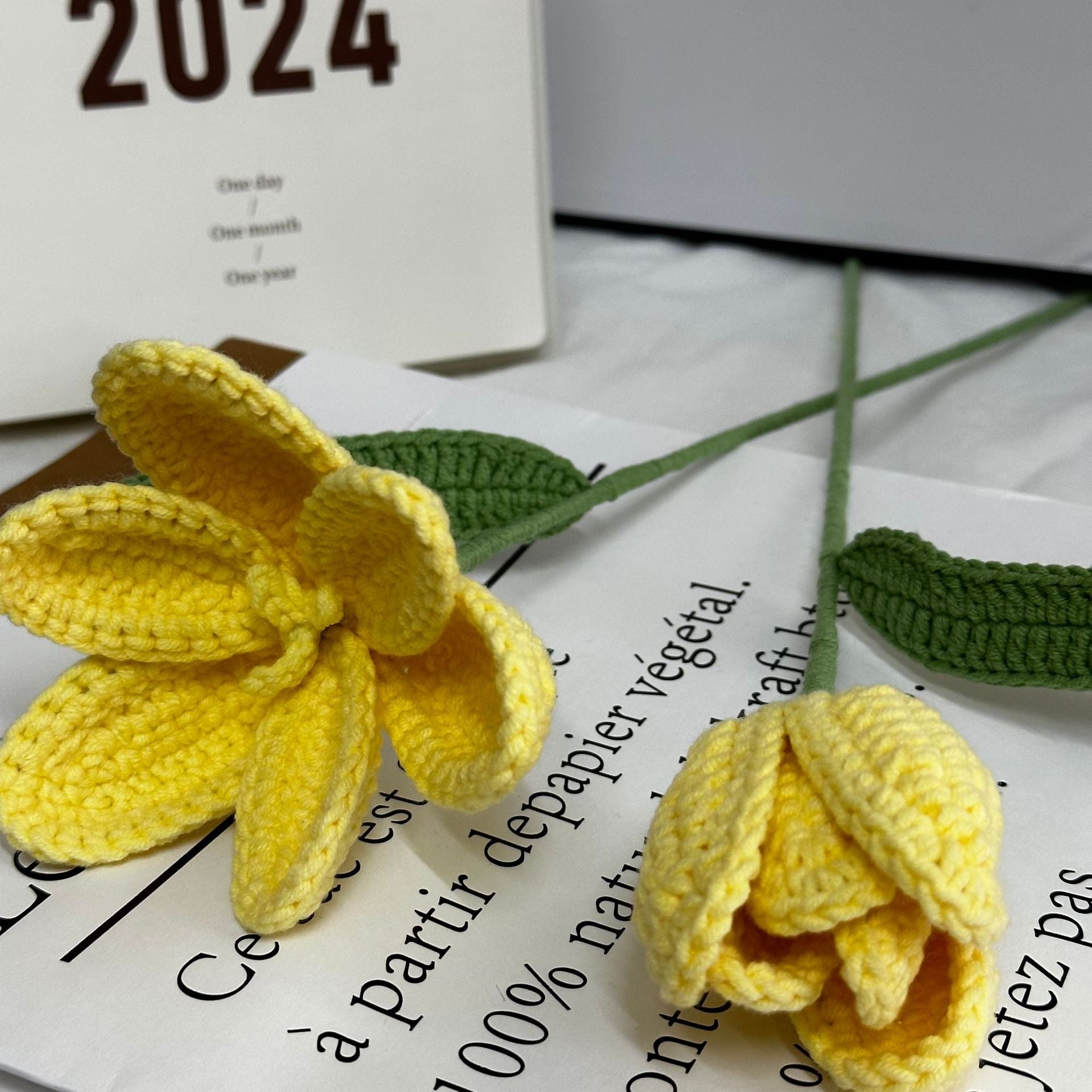 Crochet Tulip Stem