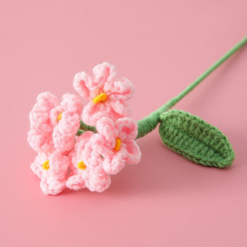 Crochet Forget-Me-Not Stem — Solid Colours