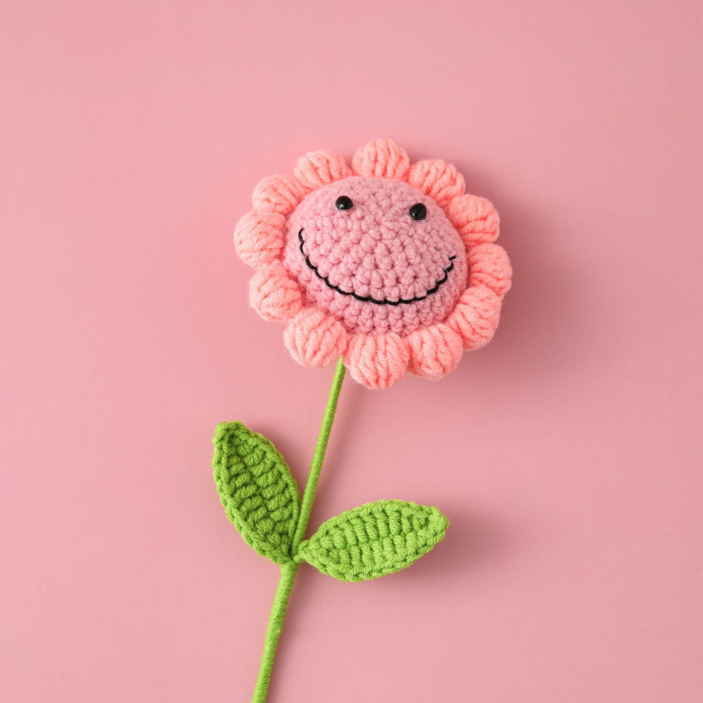 Crochet Smiley Sunflower Stem