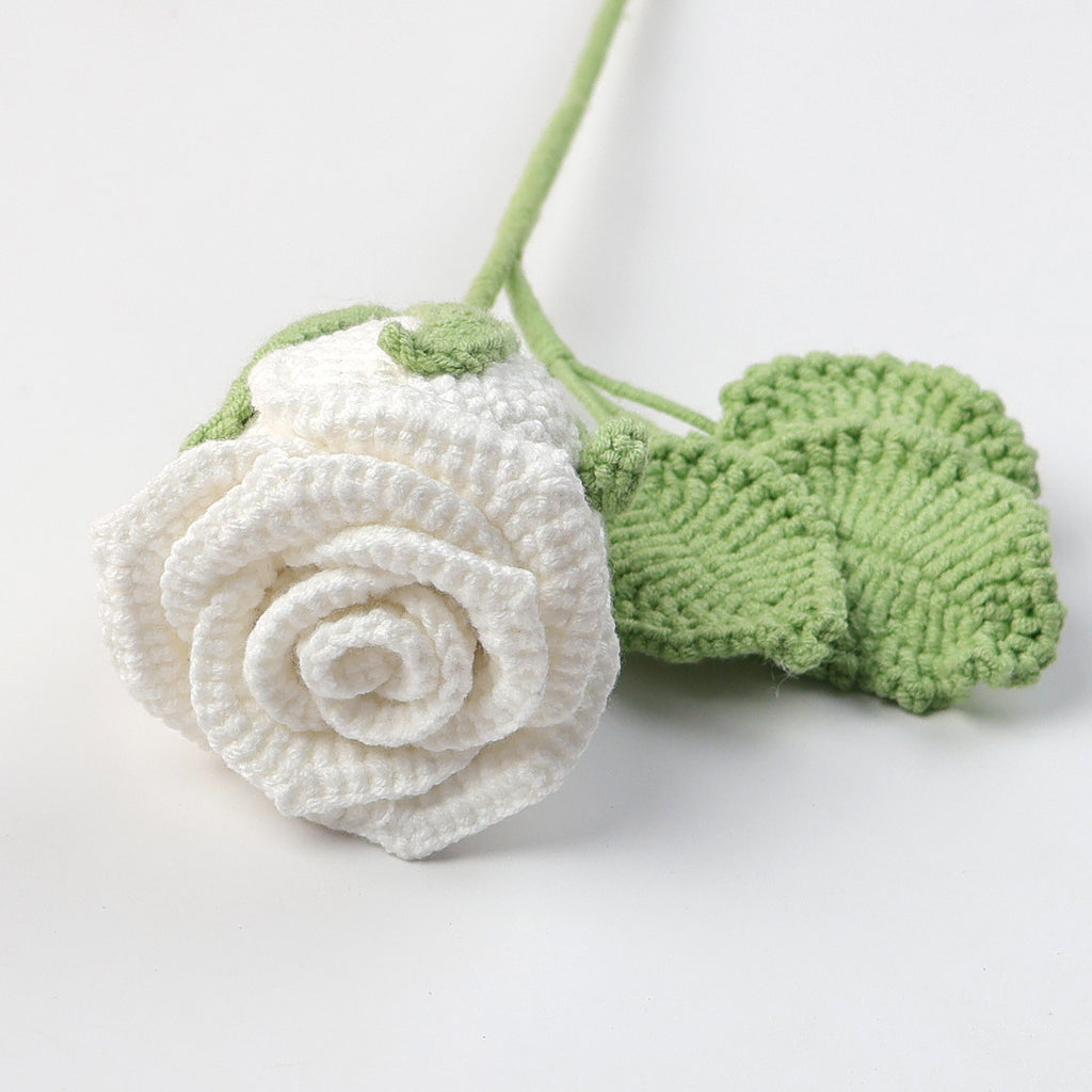 Crochet Wine Glass Rose