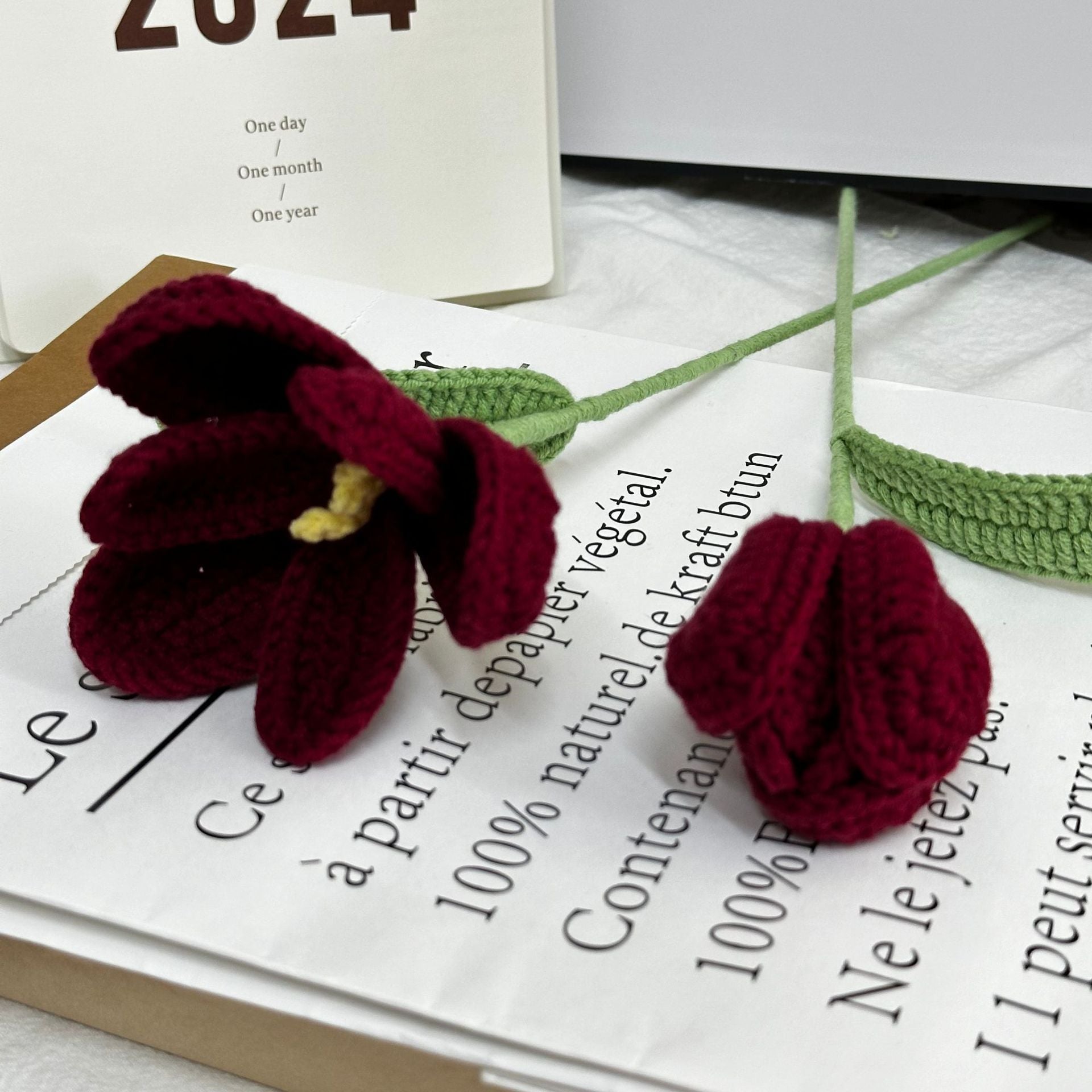 Crochet Tulip Stem