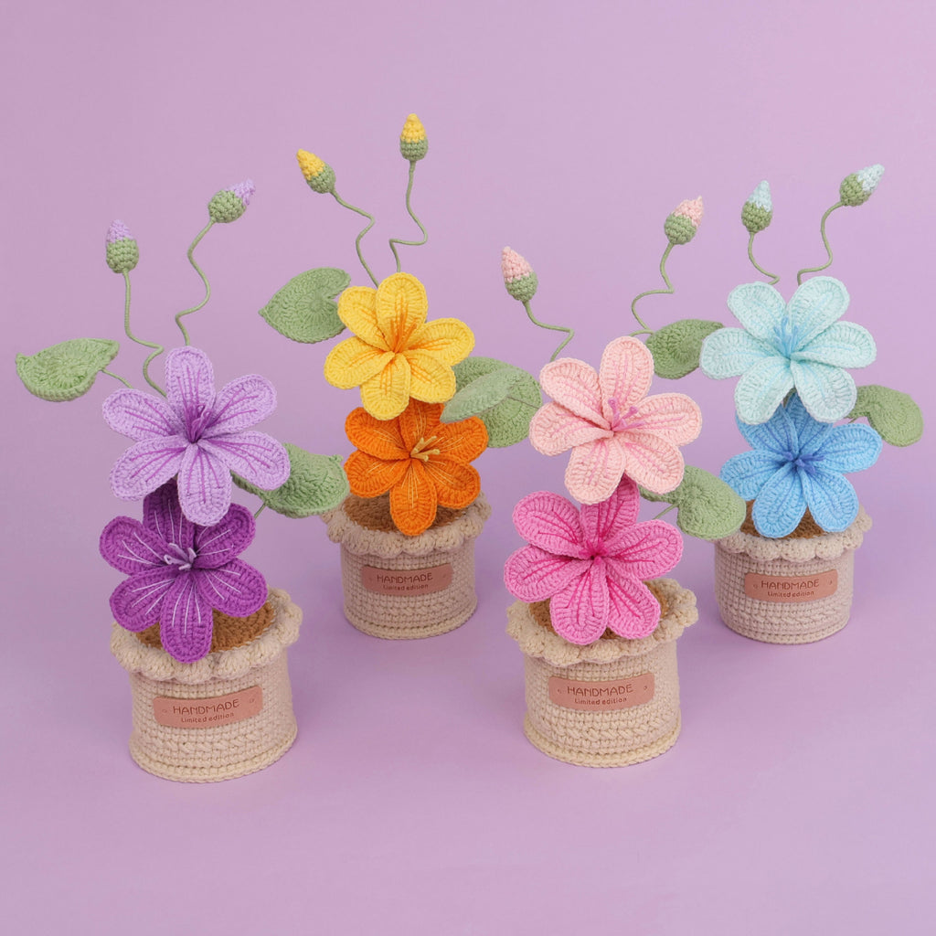Crochet Blossom Large Flower Pot
