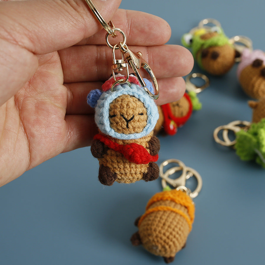 Crochet Capybara Keyring