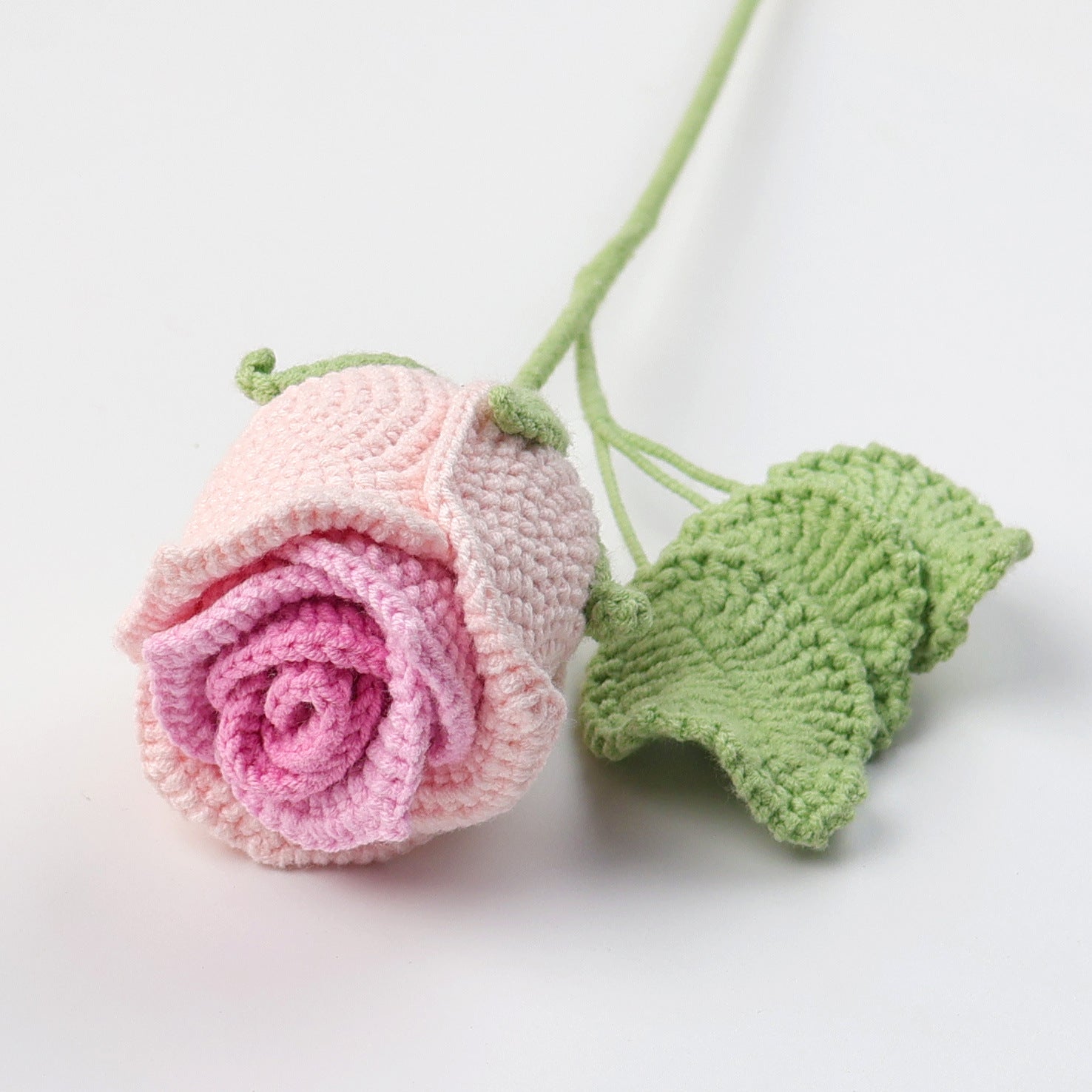 Crochet Wine Glass Rose