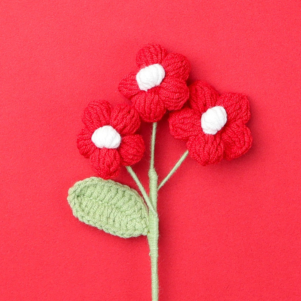 Crochet Puff Flower Stem