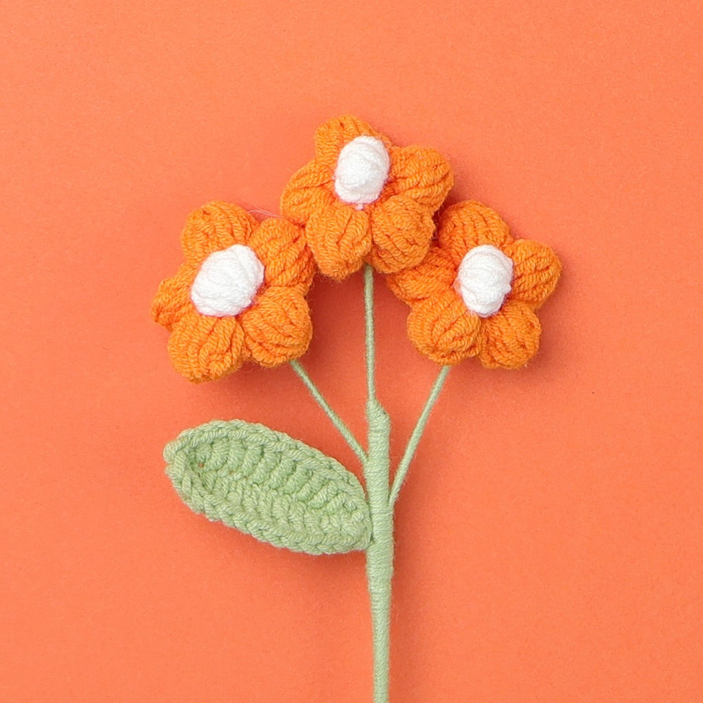Crochet Puff Flower Stem