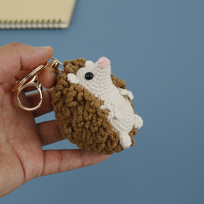 Crochet Hedgehog Keyring