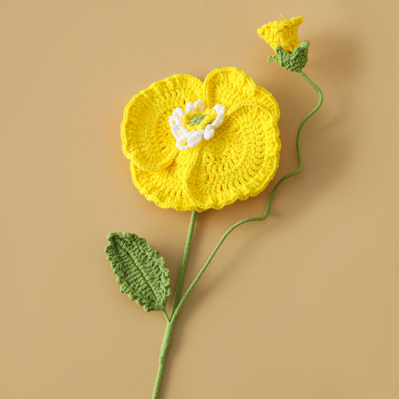 Crochet Large Poppy Stem