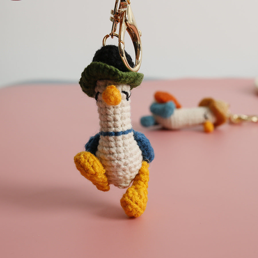Crochet Duck Keyring