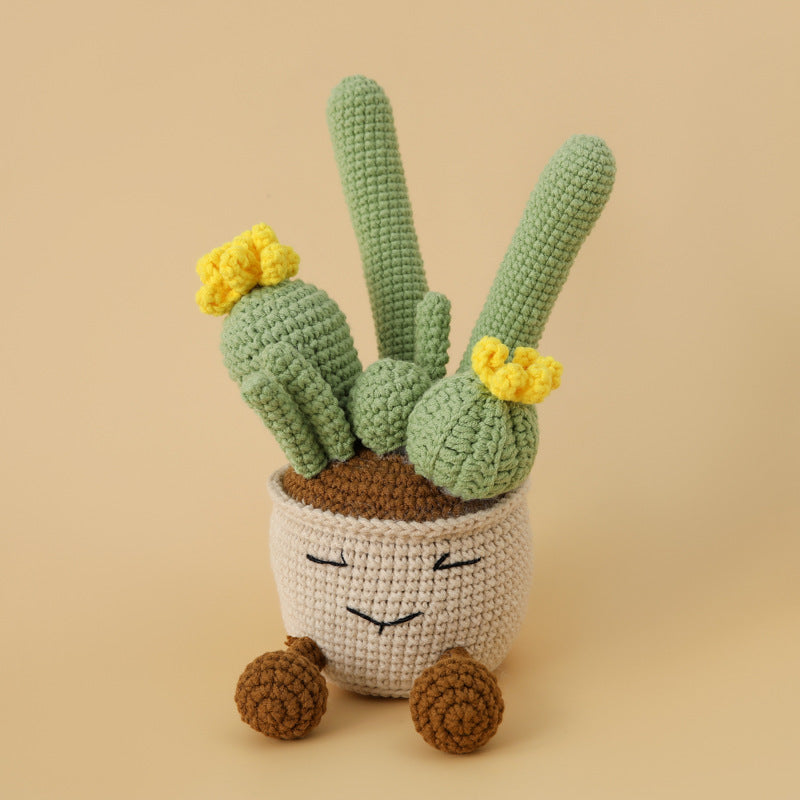 Crochet Cactus Plant Pot (Large)