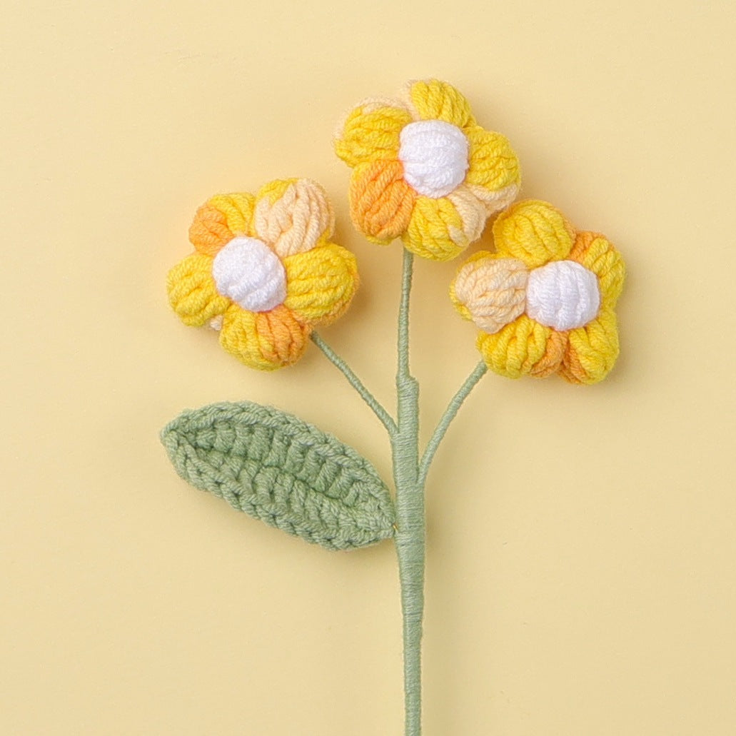 Crochet Puff Flower Stem