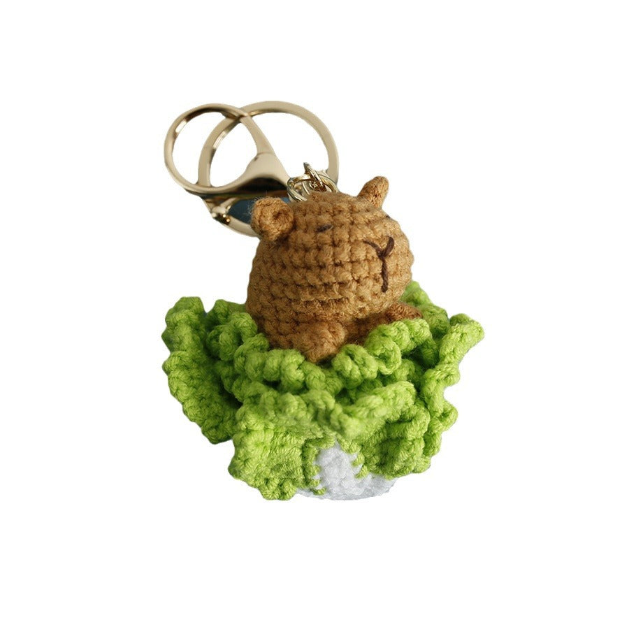 Crochet Capybara Keyring (Large)