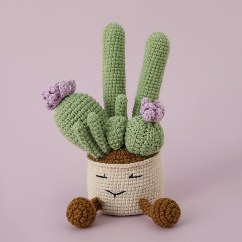 Crochet Cactus Plant Pot (Large)