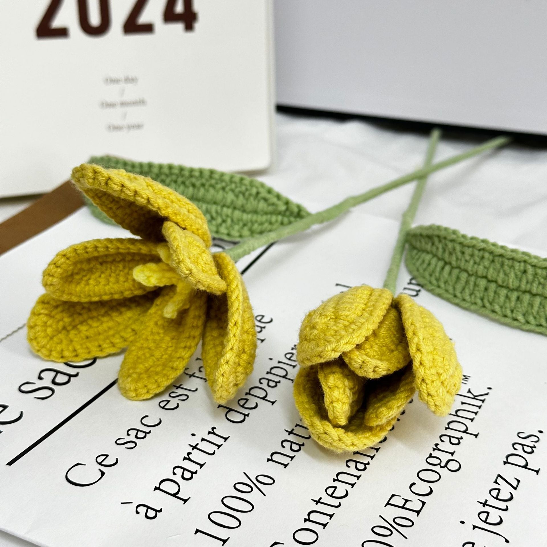 Crochet Tulip Stem