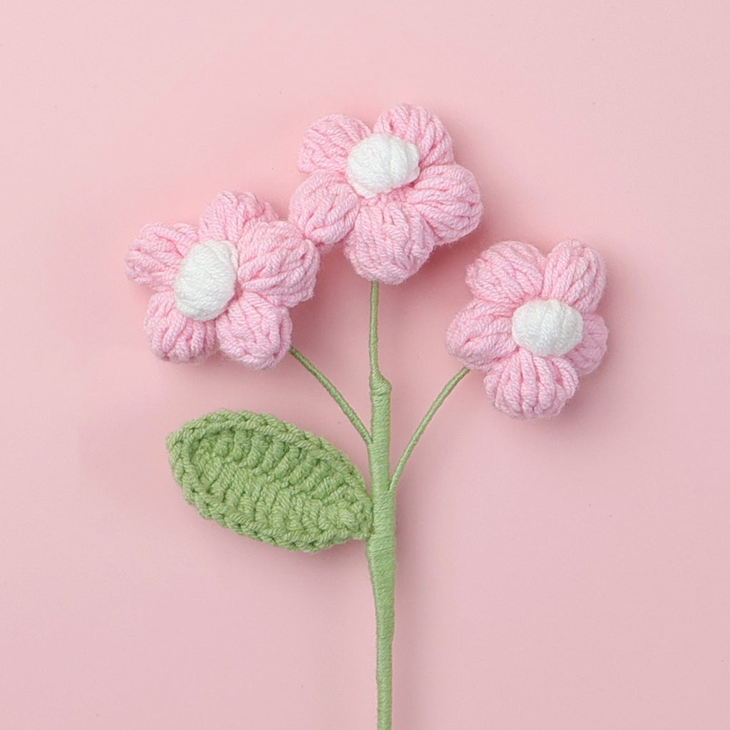 Crochet Puff Flower Stem