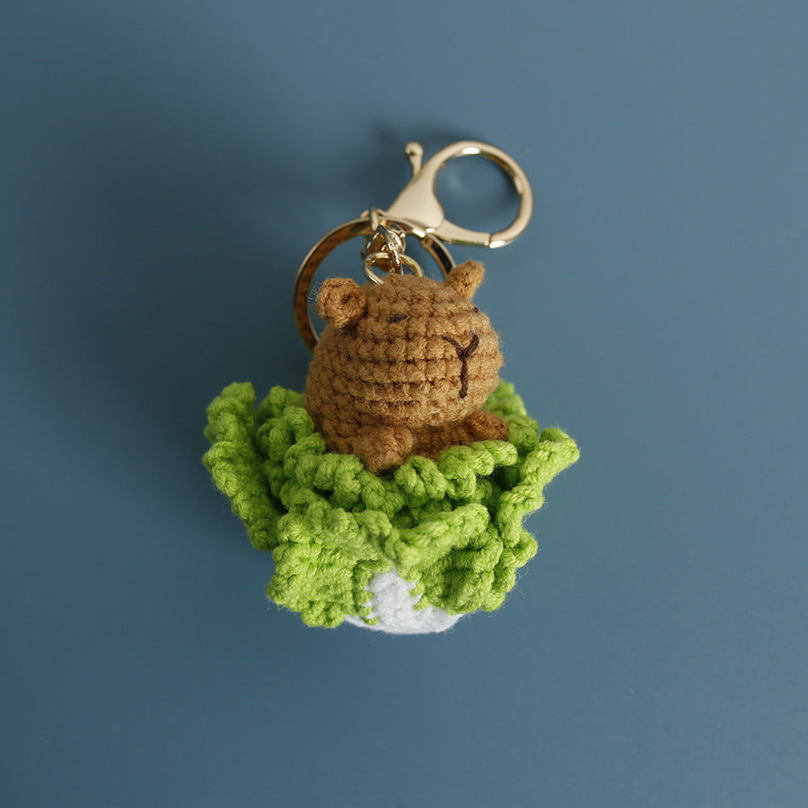 Crochet Capybara Keyring