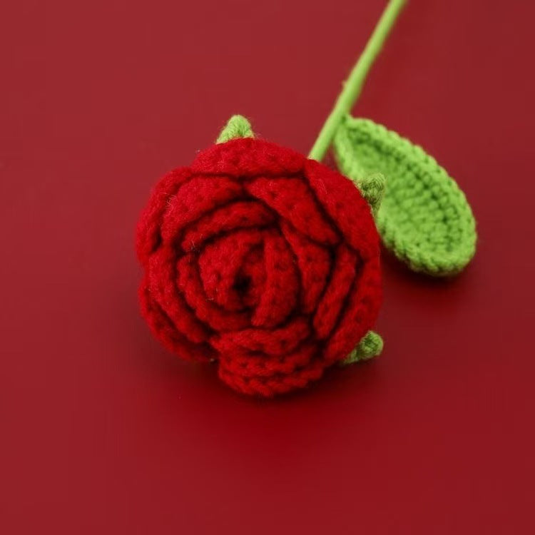 Crochet Rose Stem