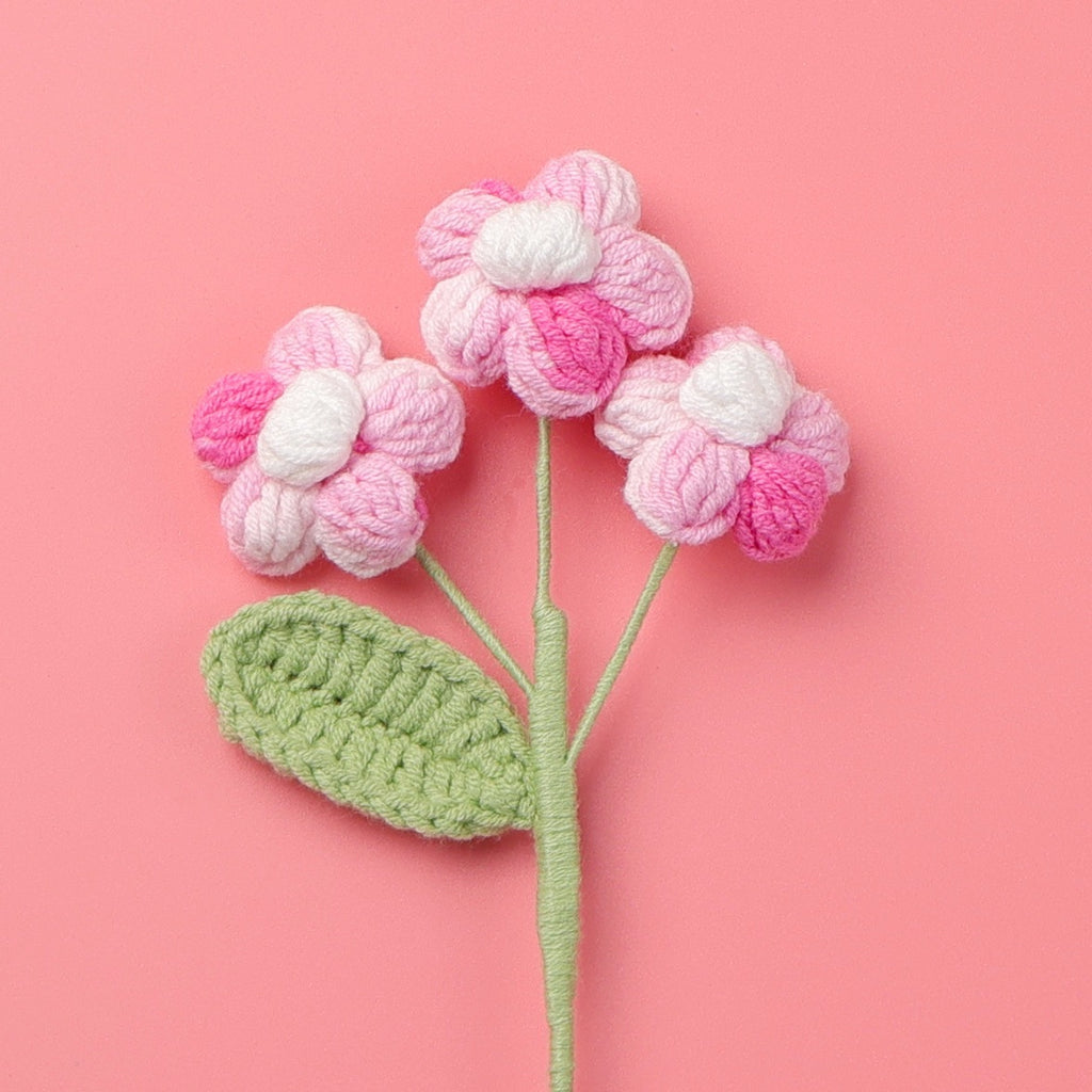 Crochet Puff Flower Stem