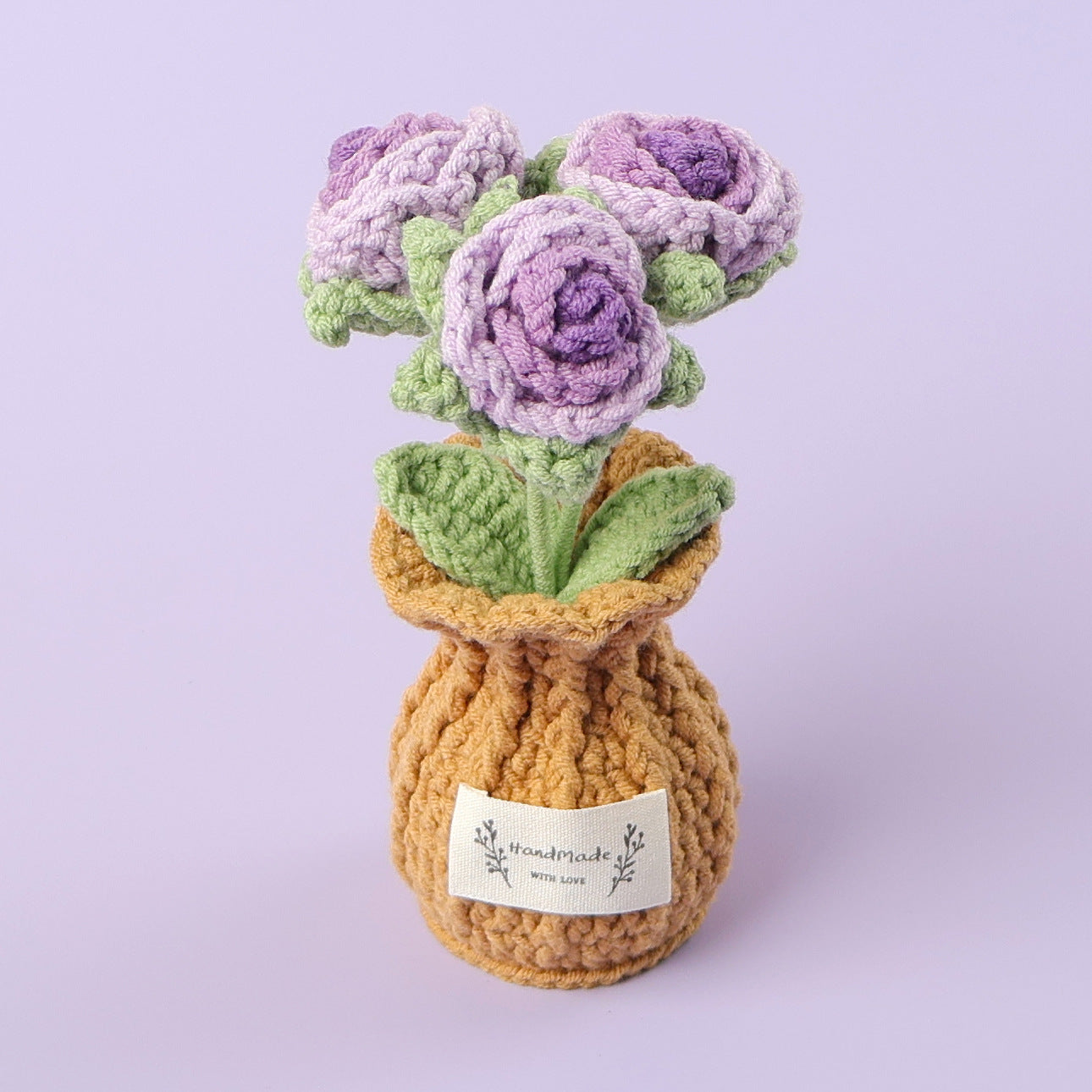 Crochet Rose Pot (Medium)