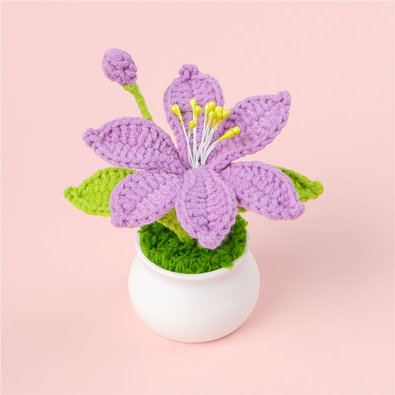 Crochet Lily Plant Pot