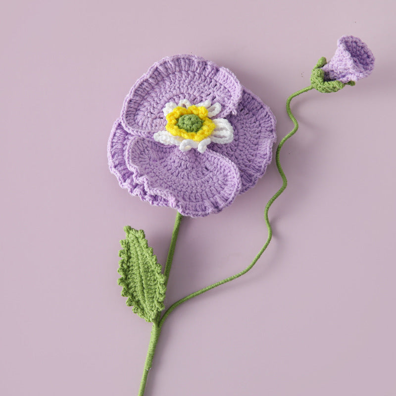 Crochet Large Poppy Stem