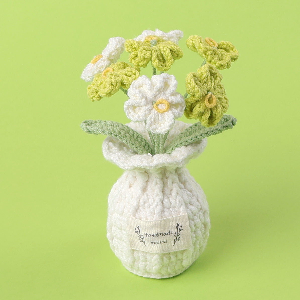 Crochet Forget-Me-Not Pot (Medium)