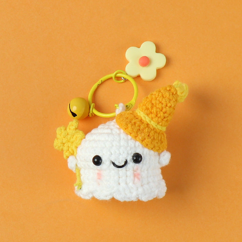 Crochet Moody Ghost Keyring